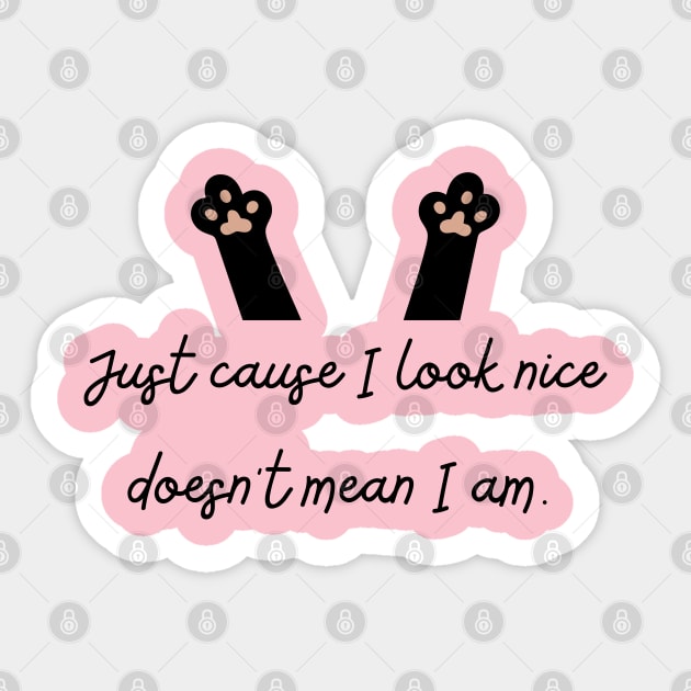 I'm not nice Sticker by QUOT-s